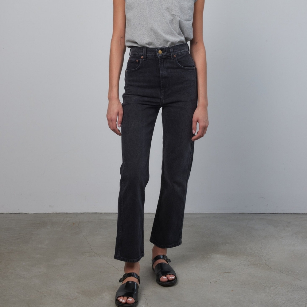 B Sides Plein Relaxed Straight Jean Stil Black